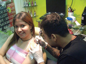 Tattooing RJ Megha