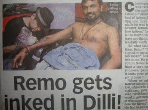 Remo gets inked