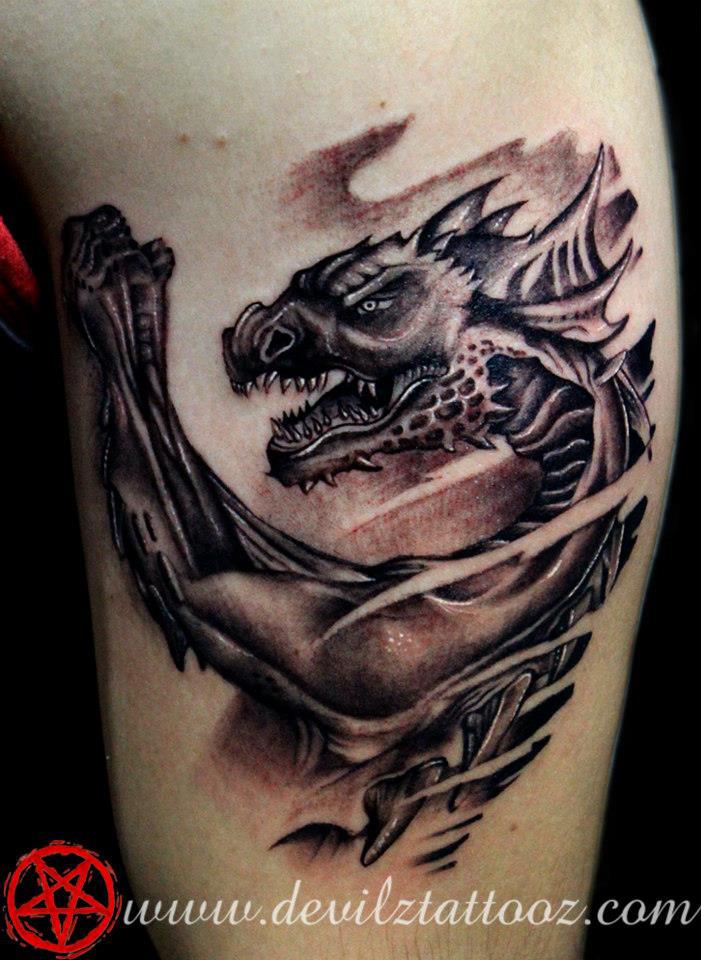 Dragon tattoo designs, Flame tattoos, Fire tattoo