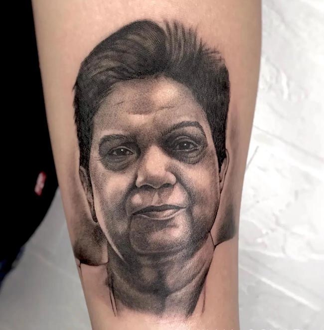 arm portrait of loved one