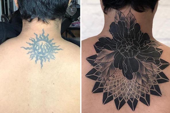 Cover-Up Tattoo by Devilz Tattooz at Delhi Tattoo Studio